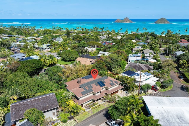 314 Lapa Pl, Kailua, HI 96734 - aerial perspective of suburban area featuring a nearby body of water