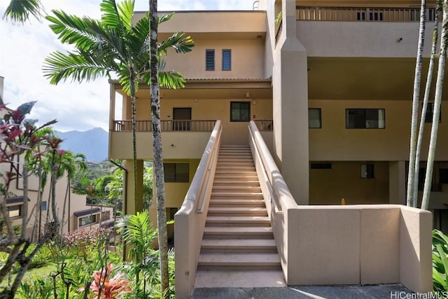 view of property featuring a mountain view