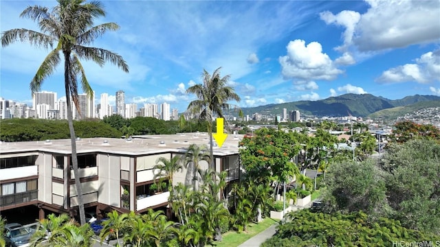 view of property's community with a mountain view and a city view