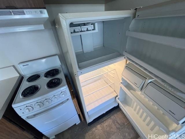 kitchen with refrigerator