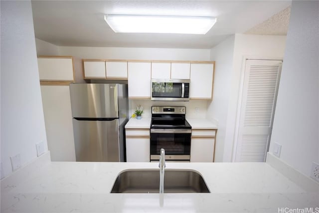 kitchen with stainless steel appliances and sink