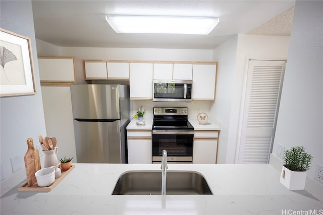 kitchen with stainless steel appliances and sink