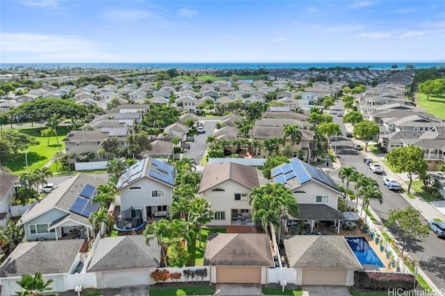bird's eye view featuring a residential view