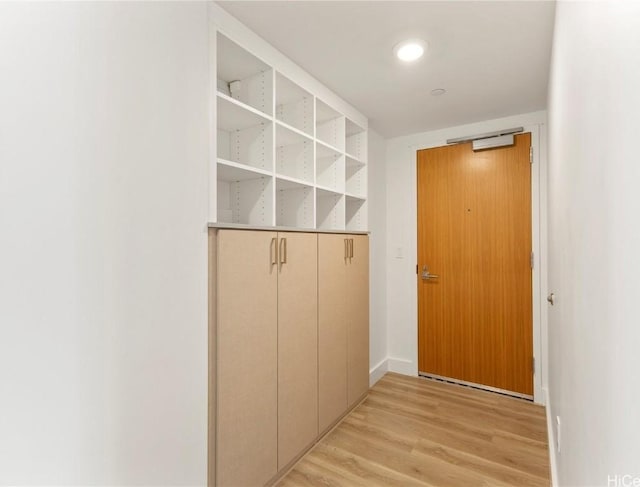 interior space with light wood-style floors