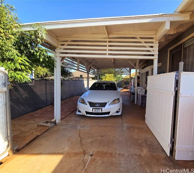 view of car parking