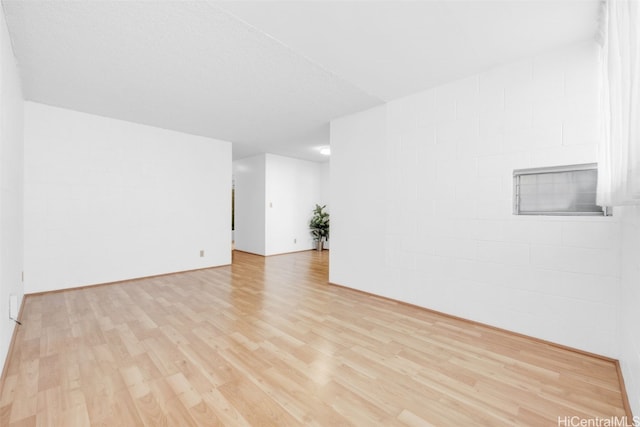 empty room featuring light wood-style floors