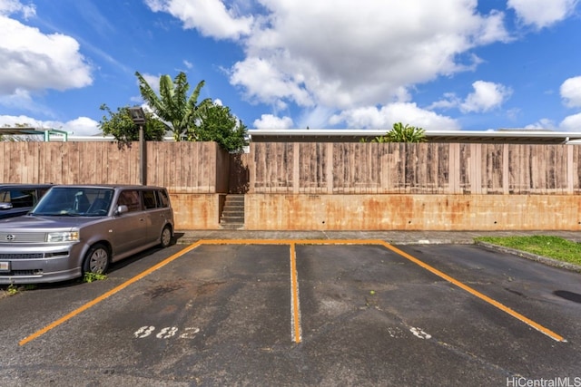 view of car parking