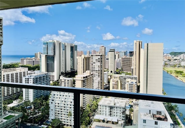 city view with a water view