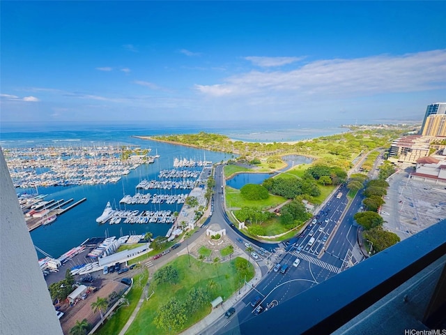 1600 Ala Moana Blvd Unit 3202, Honolulu, HI 96814 - birds eye view of property featuring a water view