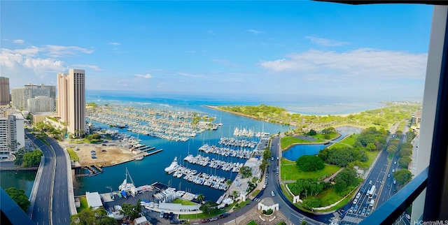 1600 Ala Moana Blvd Unit 3202, Honolulu, HI 96814 - bird's eye view featuring a water view and a city view