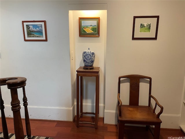 3805 Old Pali Rd, Honolulu, HI 96817 - interior space with baseboards and wood finished floors