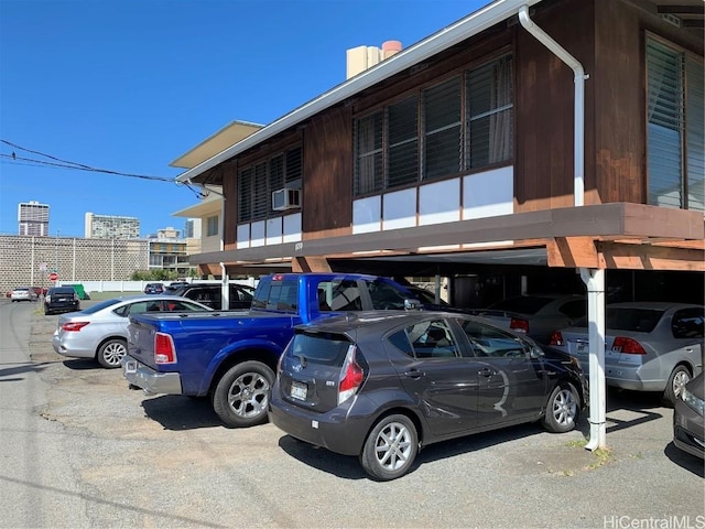 view of parking / parking lot