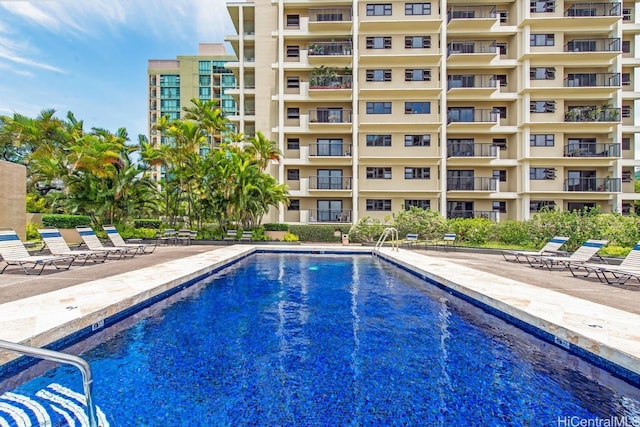 pool featuring a patio