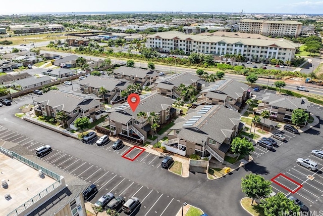 drone / aerial view with a residential view