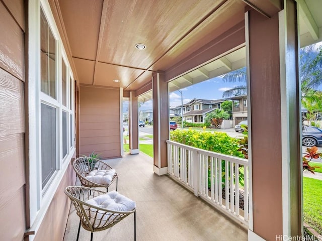 balcony with a porch