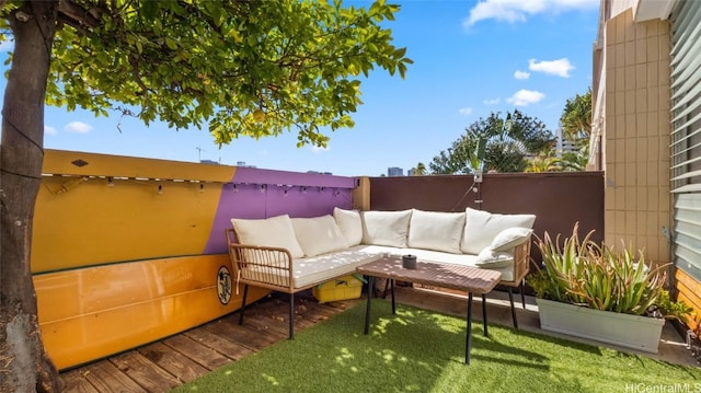 view of patio / terrace with outdoor lounge area