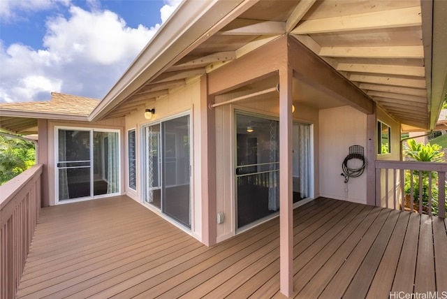 view of wooden terrace