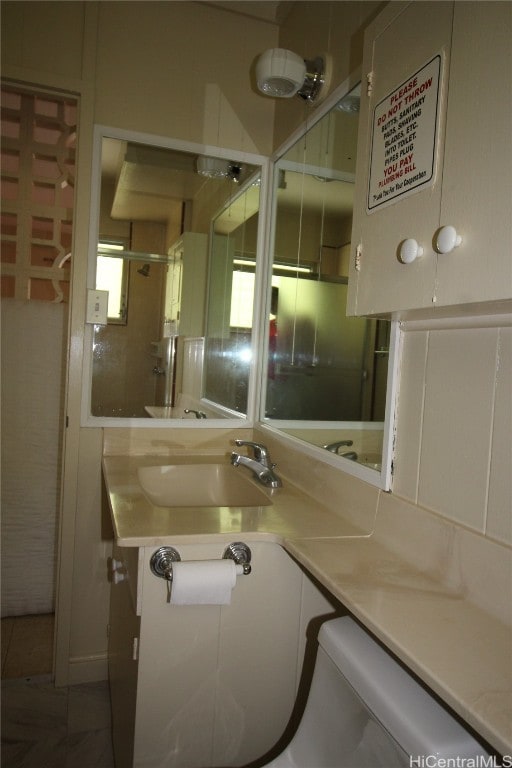 bathroom featuring vanity