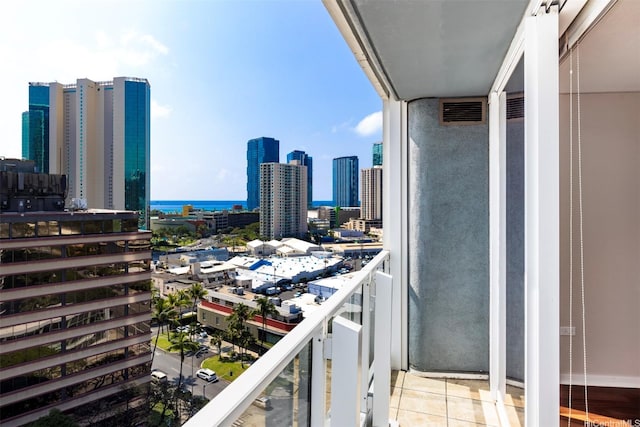 1288 Kapiolani Blvd Unit I-1707, Honolulu, HI 96814 - balcony featuring a skyline view