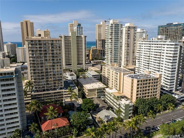 view of city featuring a water view