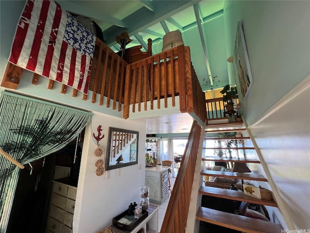 view of stairs
