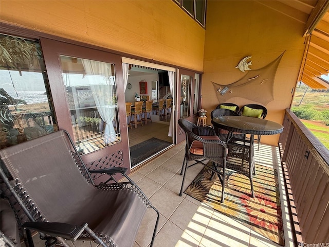 view of balcony