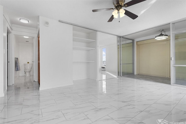 1617 Keeaumoku St Unit 1405, Honolulu, HI 96822 - unfurnished room featuring ceiling fan and marble finish flooring