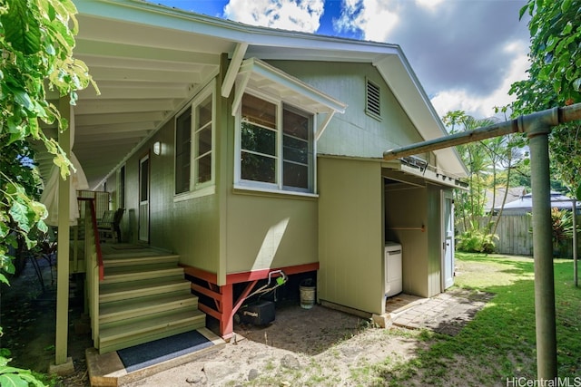 view of property exterior