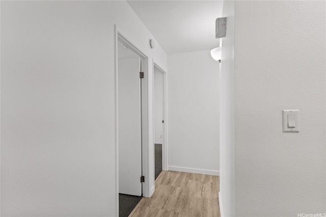 55 S Kukui St Unit D2614, Honolulu, HI 96813 - hallway featuring light wood-type flooring and baseboards