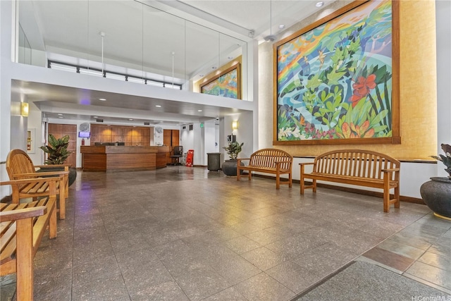 55 S Kukui St Unit D2614, Honolulu, HI 96813 - community lobby with a high ceiling