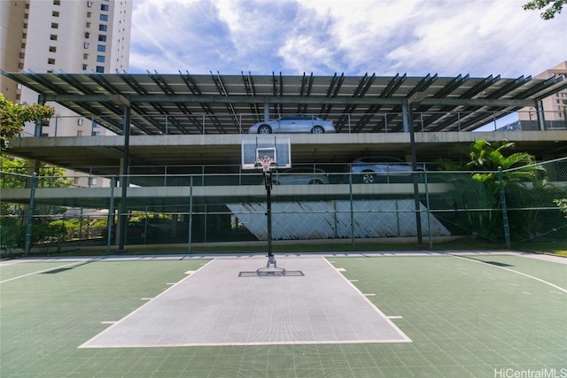 view of basketball court