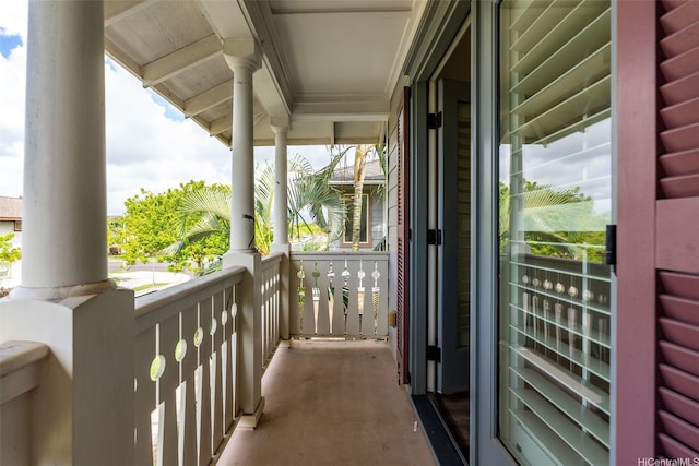 view of balcony