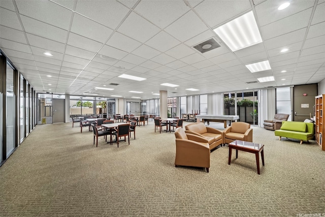 1561 Kanunu St Unit 801, Honolulu, HI 96814 - lobby with floor to ceiling windows and a drop ceiling