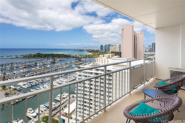 1777 Ala Moana Blvd Unit 2208, Honolulu, HI 96815 - balcony with a view of city and a water view