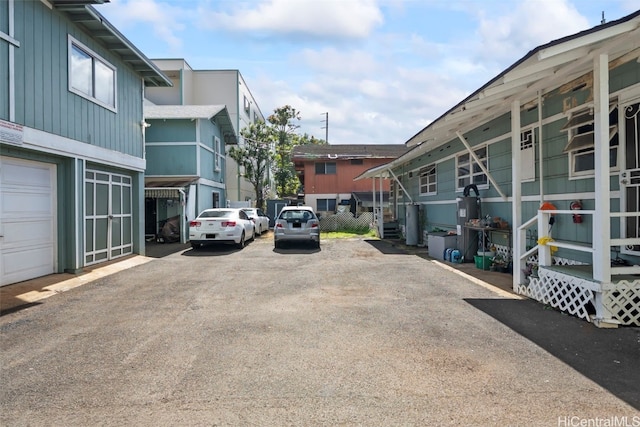 view of parking / parking lot