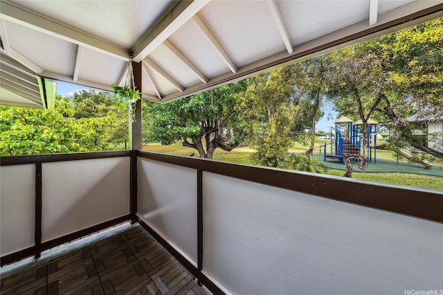 view of balcony