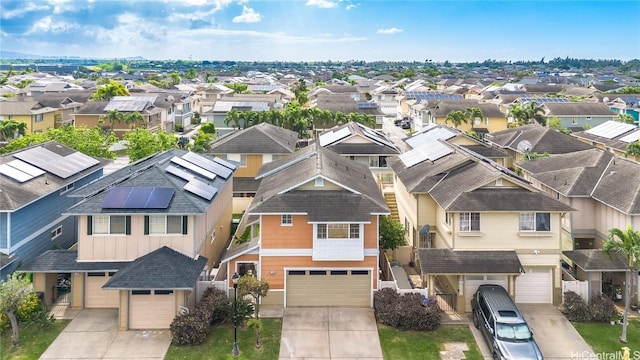 bird's eye view featuring a residential view