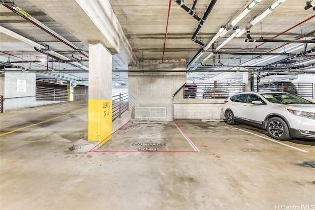 view of parking deck