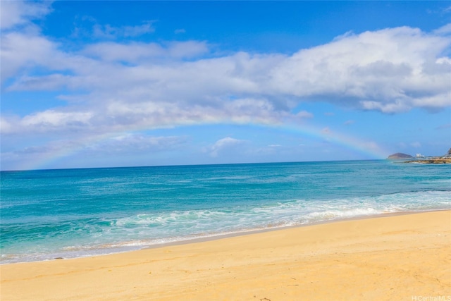 property view of water with a view of the beach