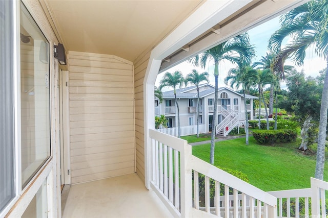 view of balcony