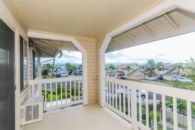 balcony featuring a residential view