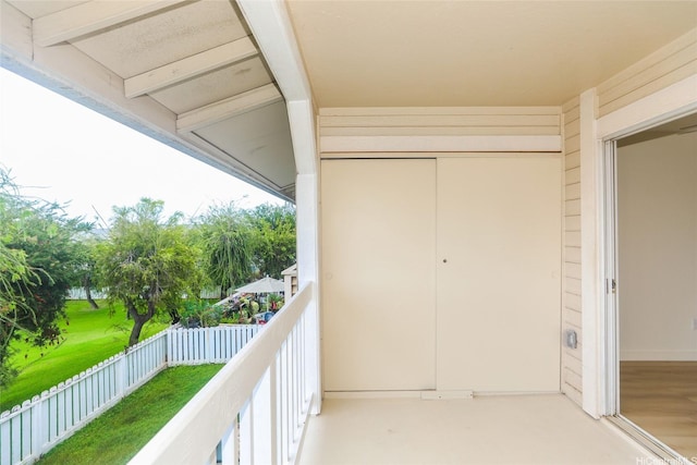 view of balcony