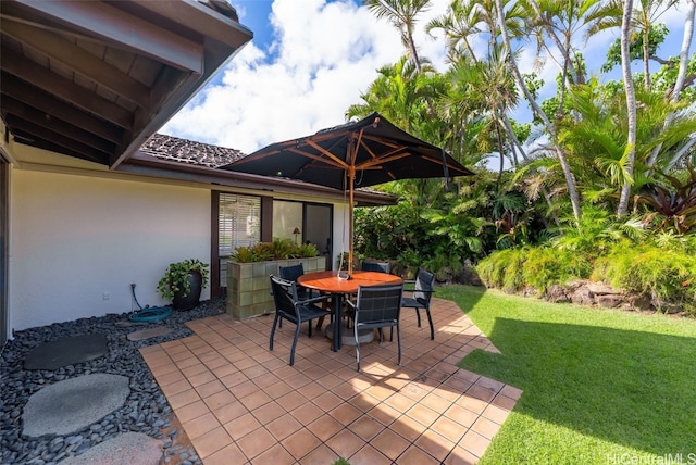 view of patio / terrace with outdoor dining area