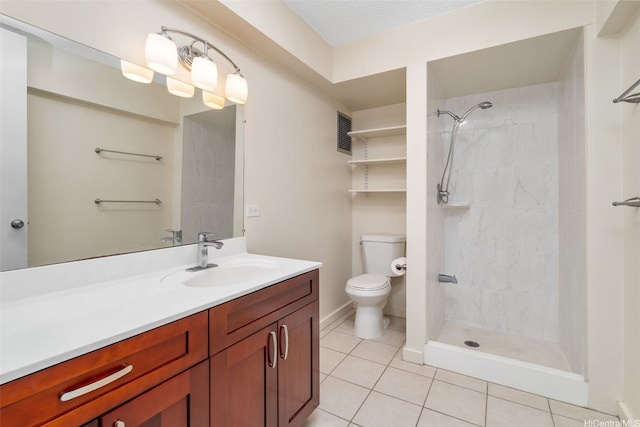 1550 Wilder Ave Unit A804, Honolulu, HI 96822 - full bathroom featuring tile patterned floors, toilet, tiled shower, and vanity