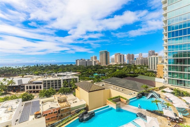 2139 Kuhio Ave Unit 1207, Honolulu, HI 96815 - community pool featuring a view of city