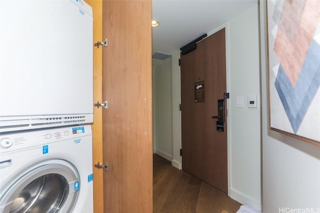 2139 Kuhio Ave Unit 1207, Honolulu, HI 96815 - laundry room with wood finished floors, washer / clothes dryer, and a barn door