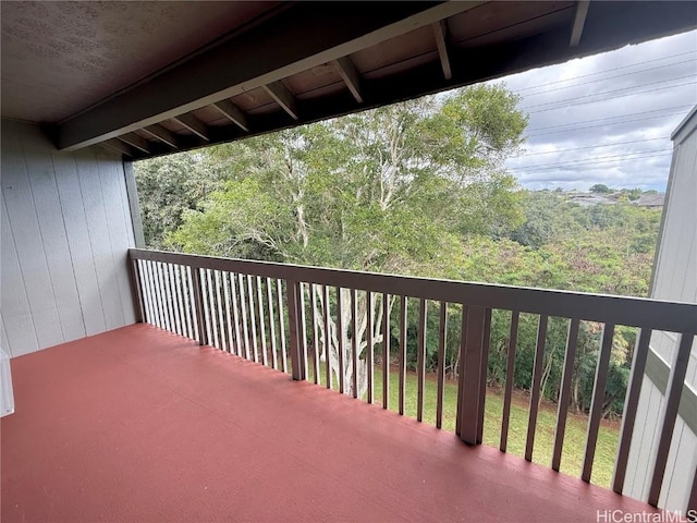 view of balcony