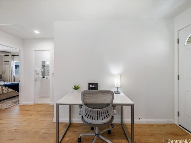 14 Hauola St, Wahiawa, HI 96786 - office space with light wood finished floors, recessed lighting, and baseboards