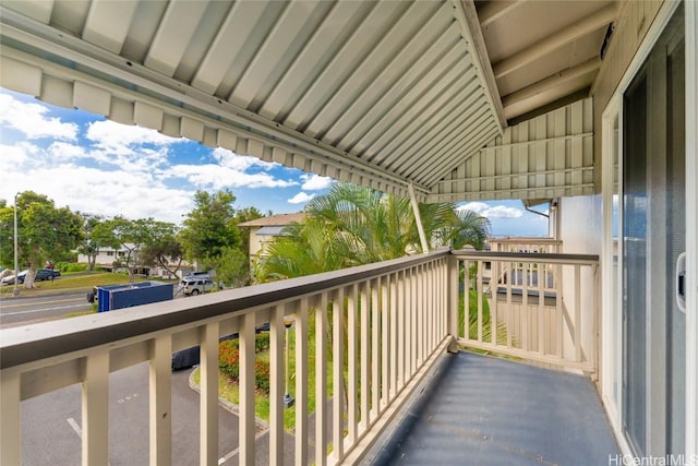 view of balcony