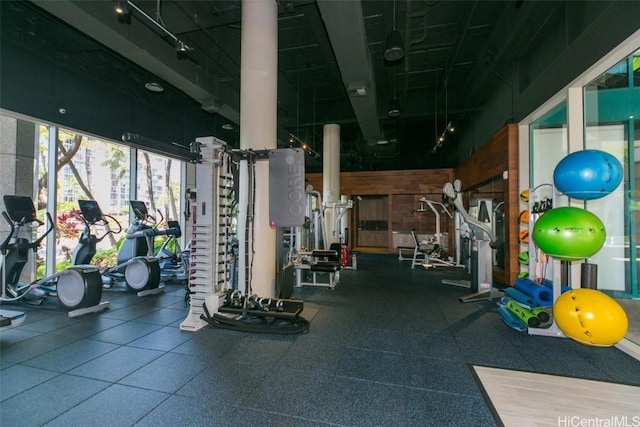 view of exercise room